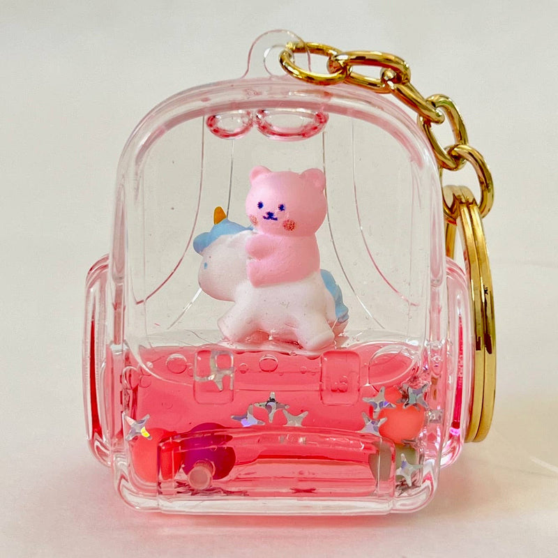 BEAR UNICORN FLOATY KEY CHARM