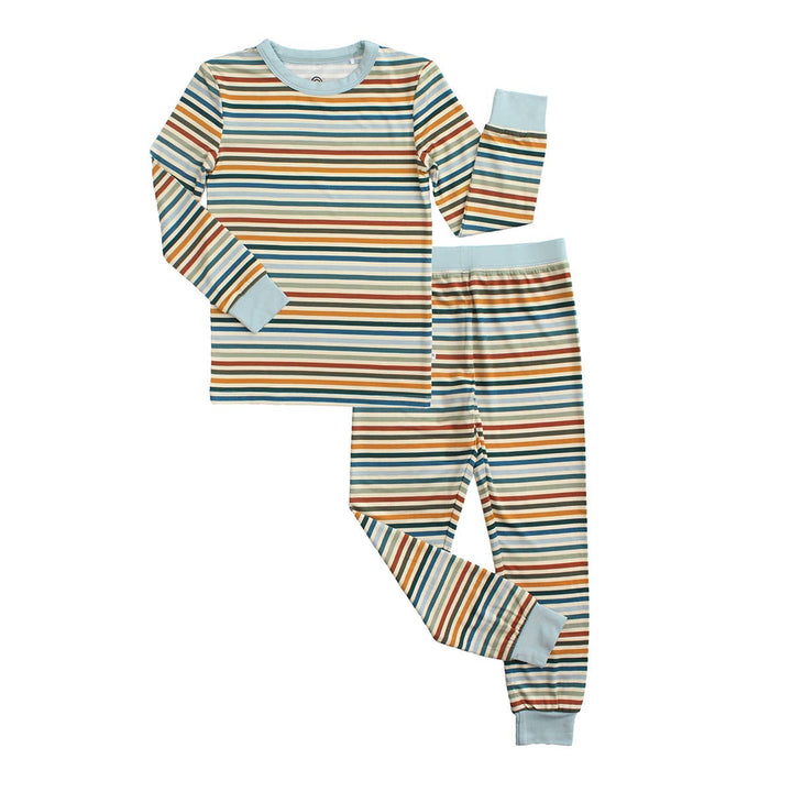 Autumn Stripes Bamboo Pajama Set