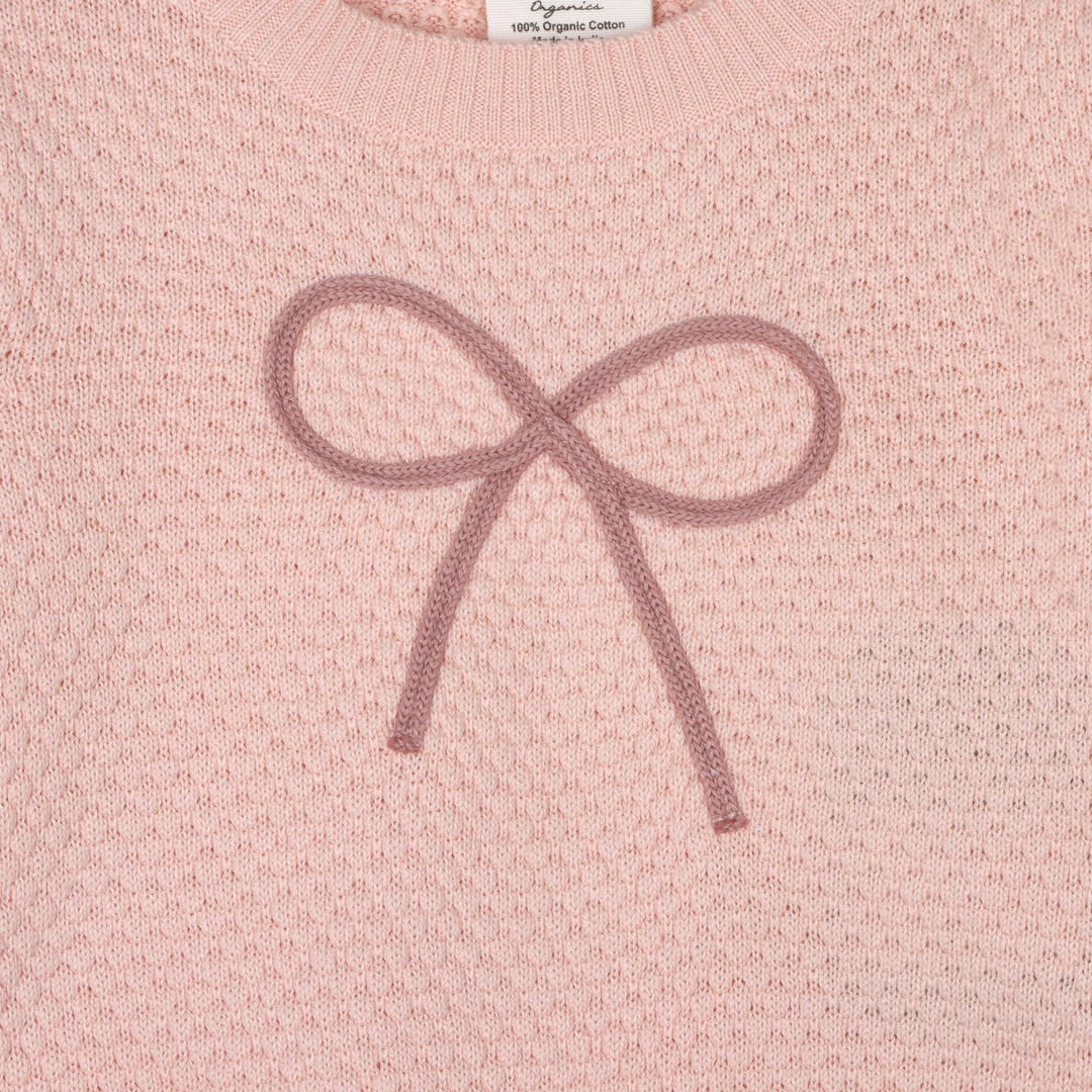 Embroidered Bow Sweater