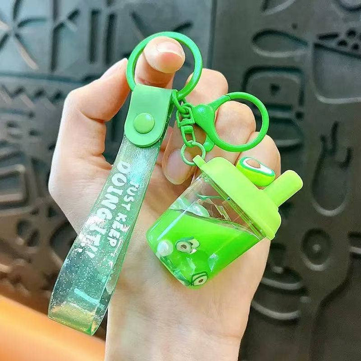 Fruit Boba Floaty Key Charm w/ Wristlet