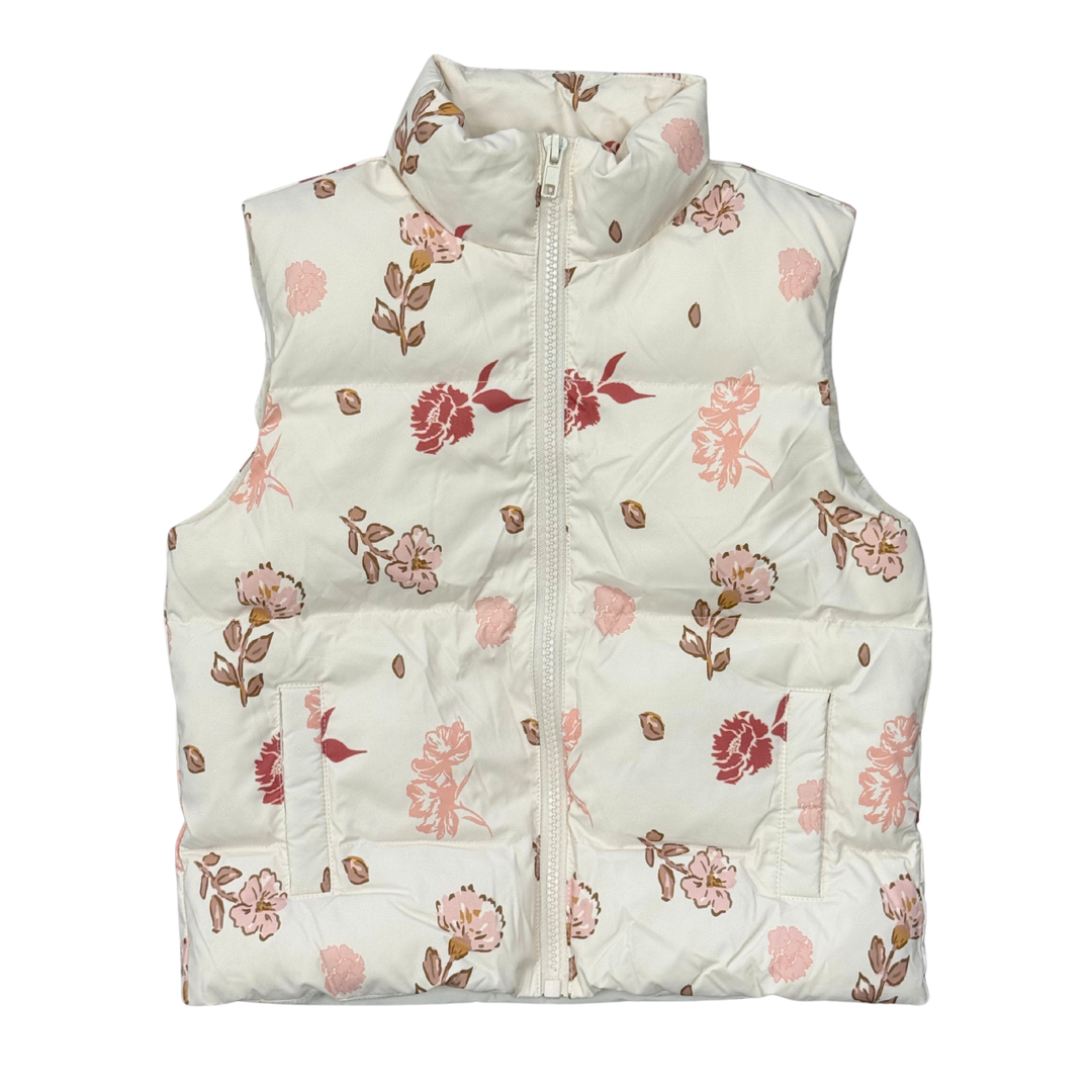 Boho Puffer Vest - Yara Floral
