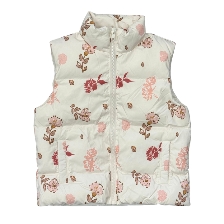 Boho Puffer Vest - Yara Floral