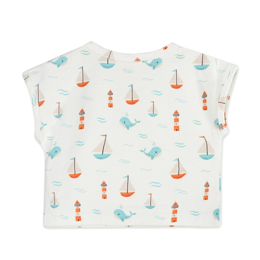 Sailboat Whales Tee & Shorts Set