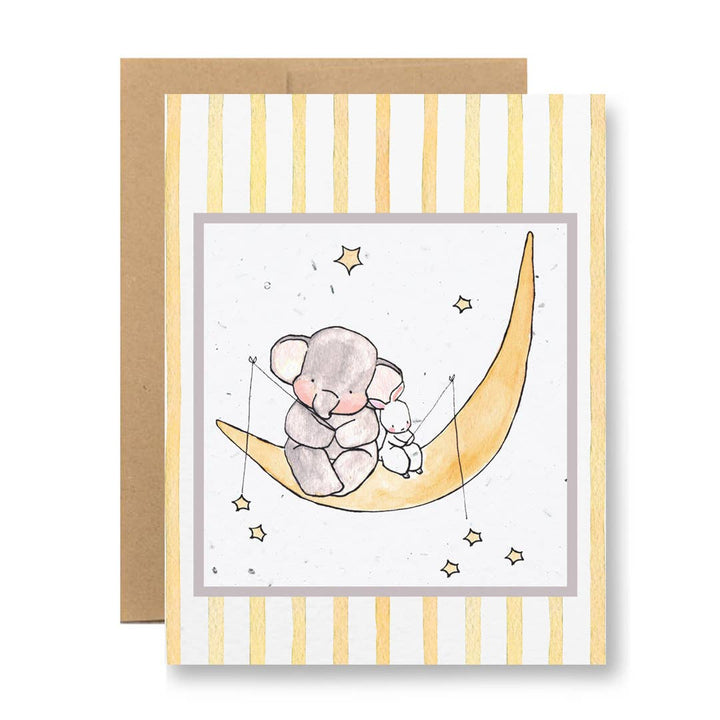 Moon - Plantable Seed Paper Greeting Card