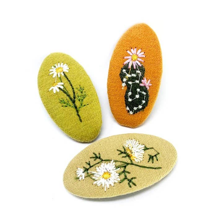 3 Snap Clips - Desert Flowers