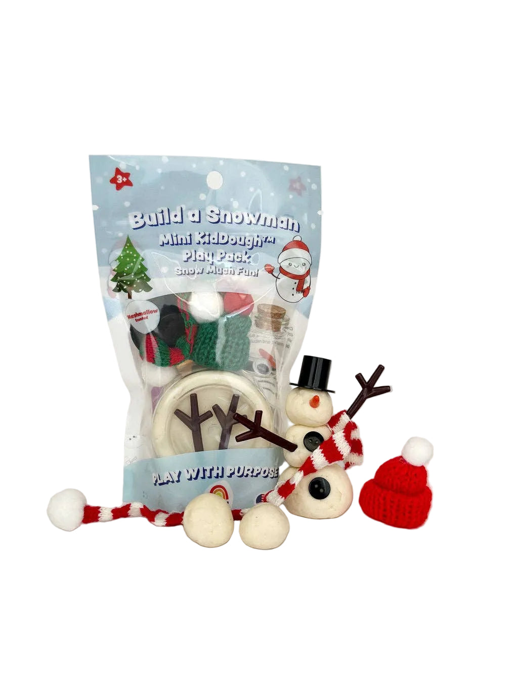 Build a Snowman Mini KidDough Play Pack
