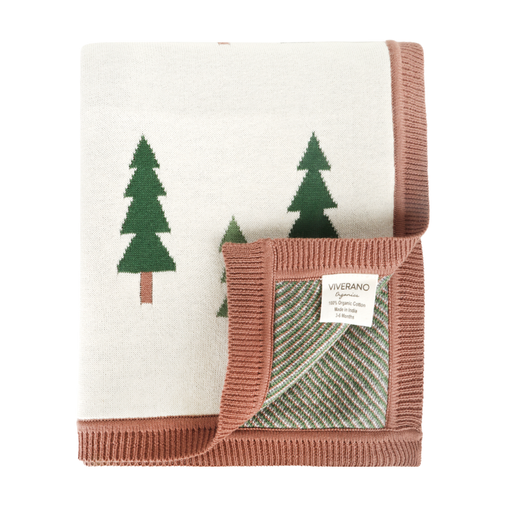Organic Knit Baby Blanket - Wild Moose