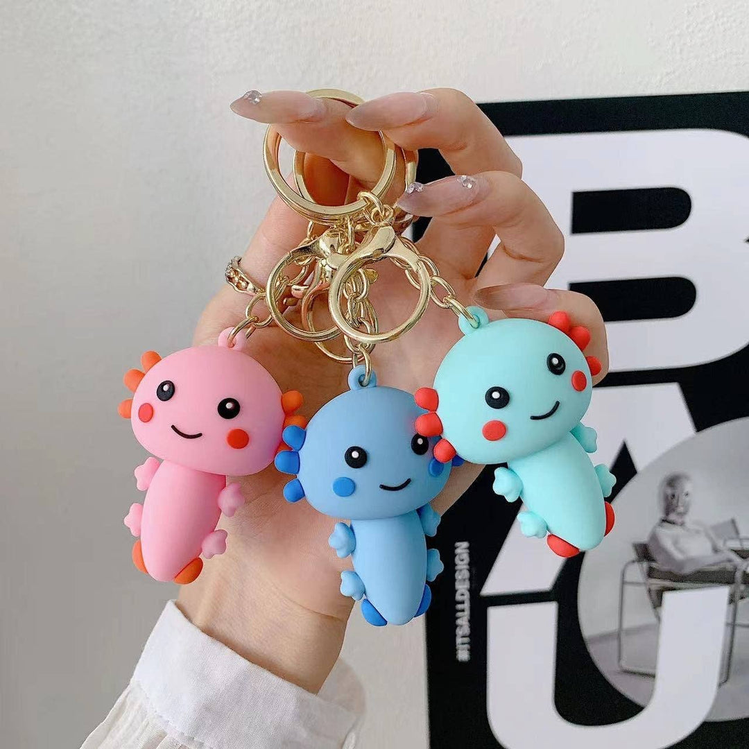 Axolotl Figurine Key Charm