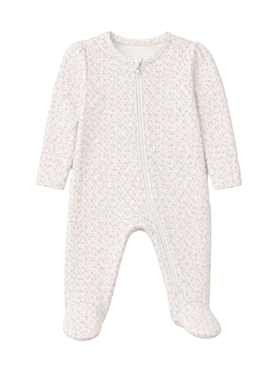 Zipper Footie - Ditsy Floral