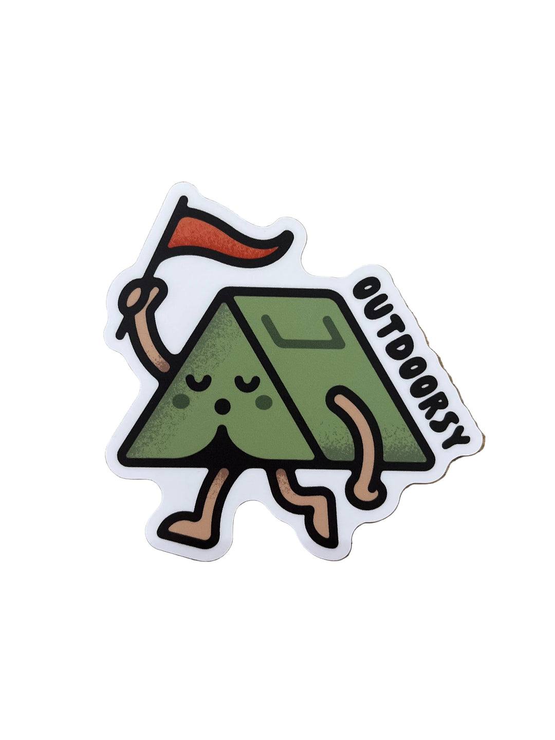 Outdoorsy Tent - Vinyl Sticker