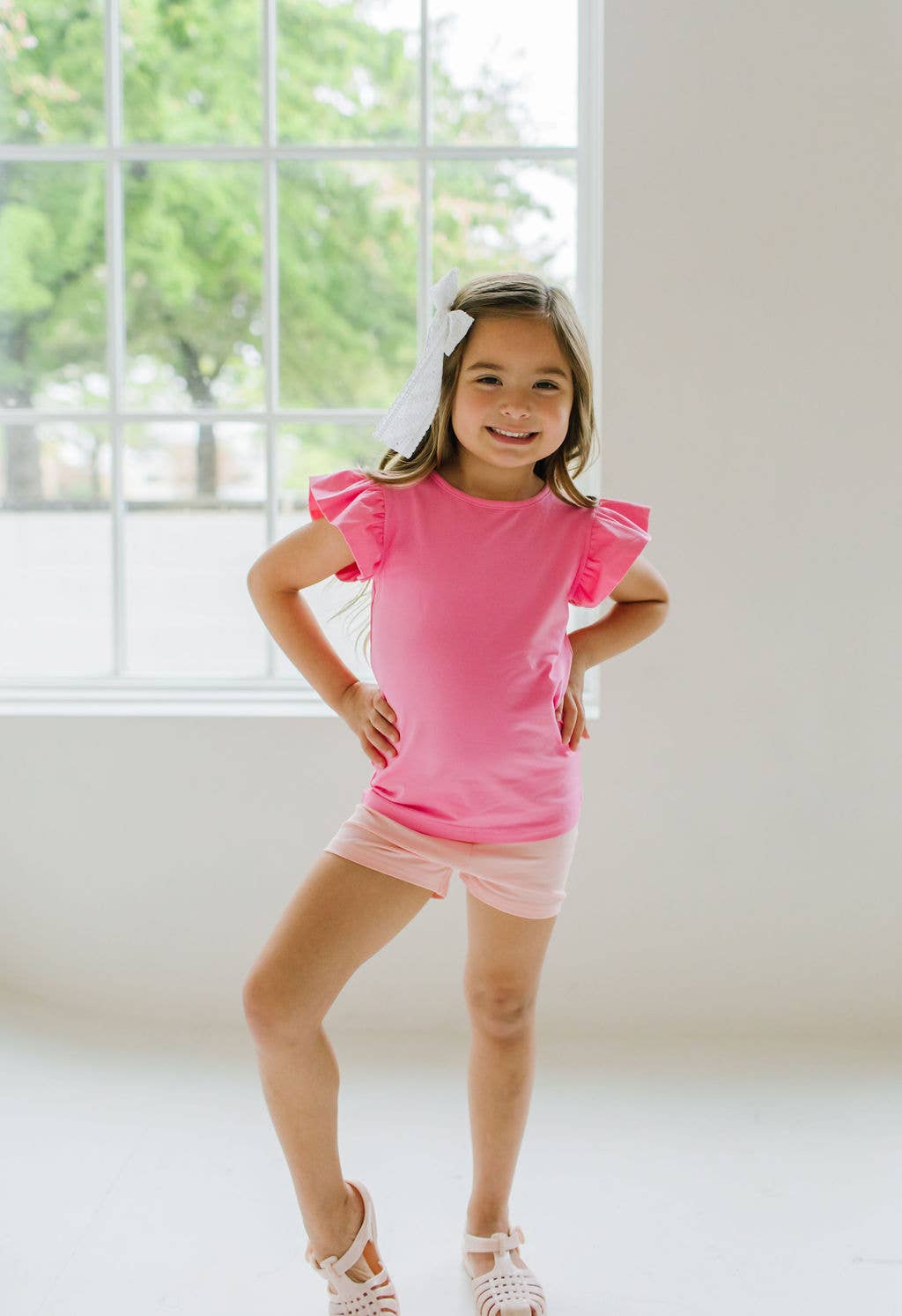 Flutter Tee in Bubblegum
