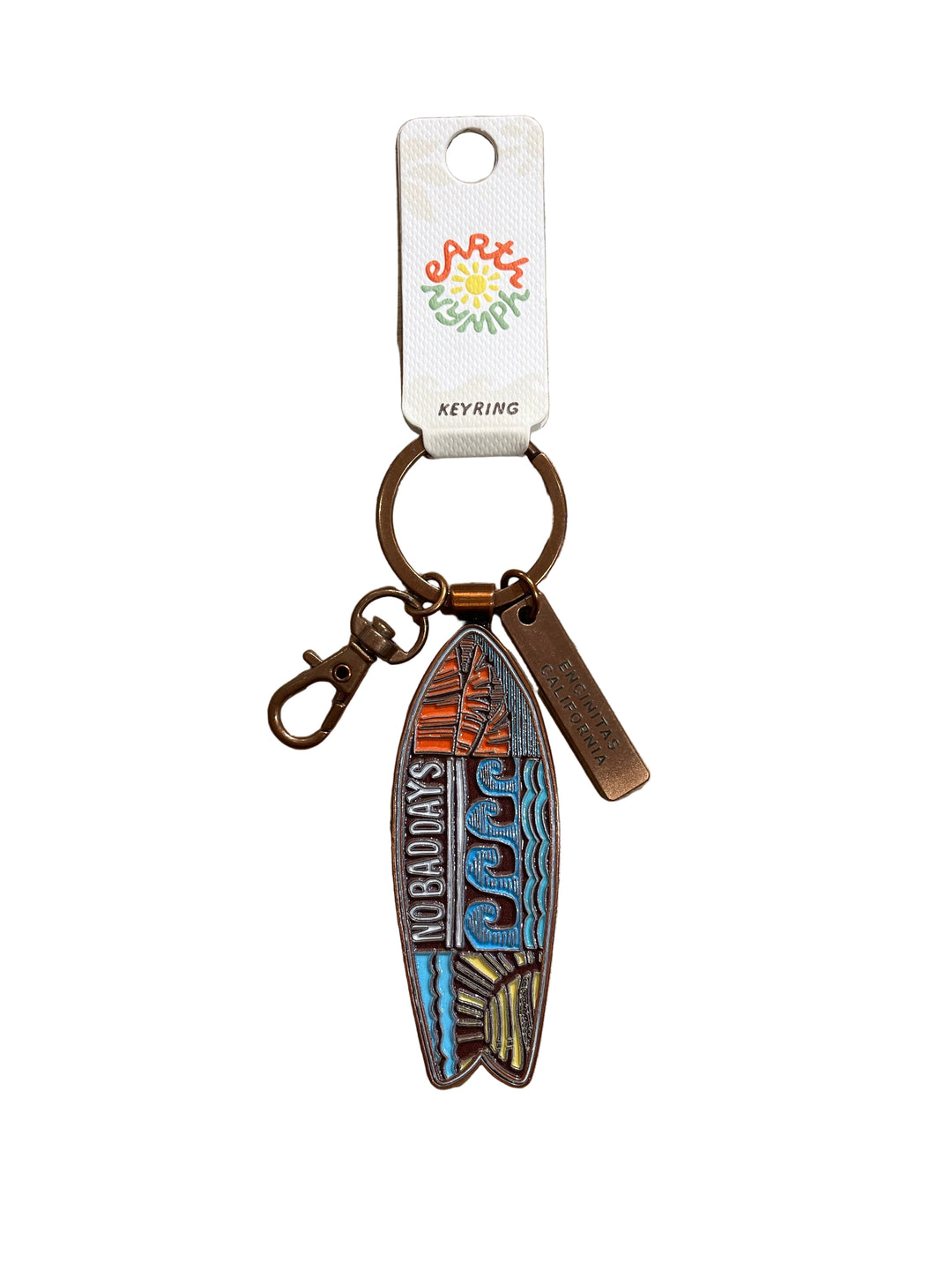 Surfboard Scenic Keyring
