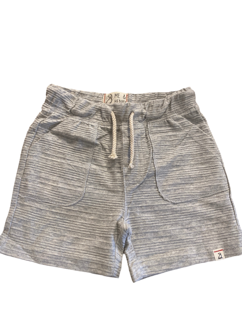 Grey Ribbed Short