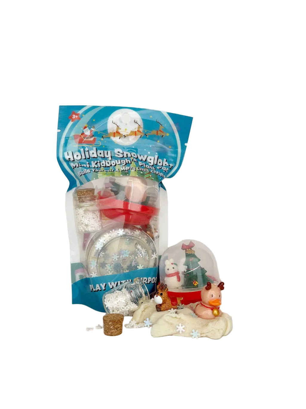 Holiday Snowglobe Mini KidDough Play Pack
