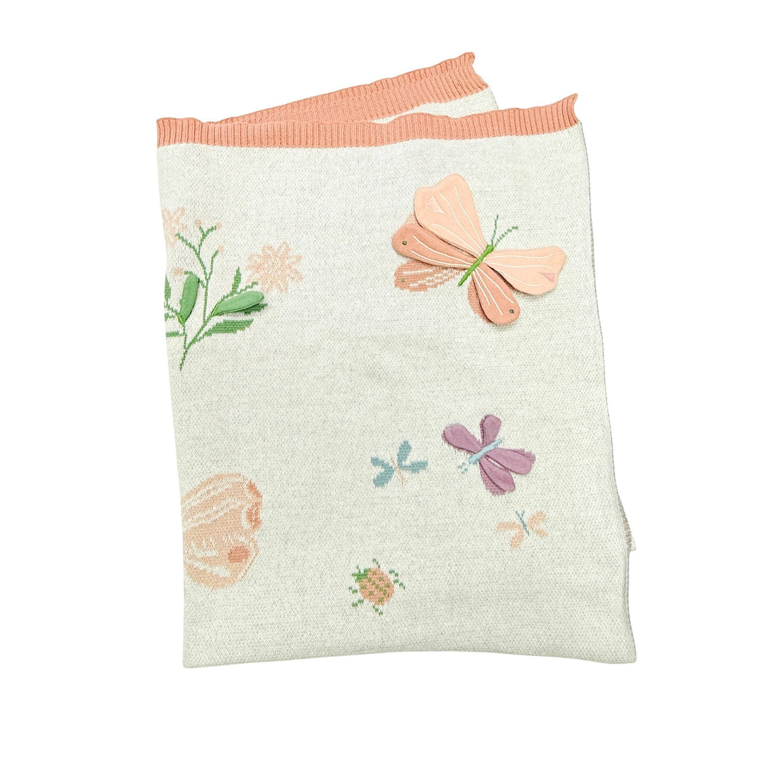 Butterfly 3D Organic Knit Baby Blanket