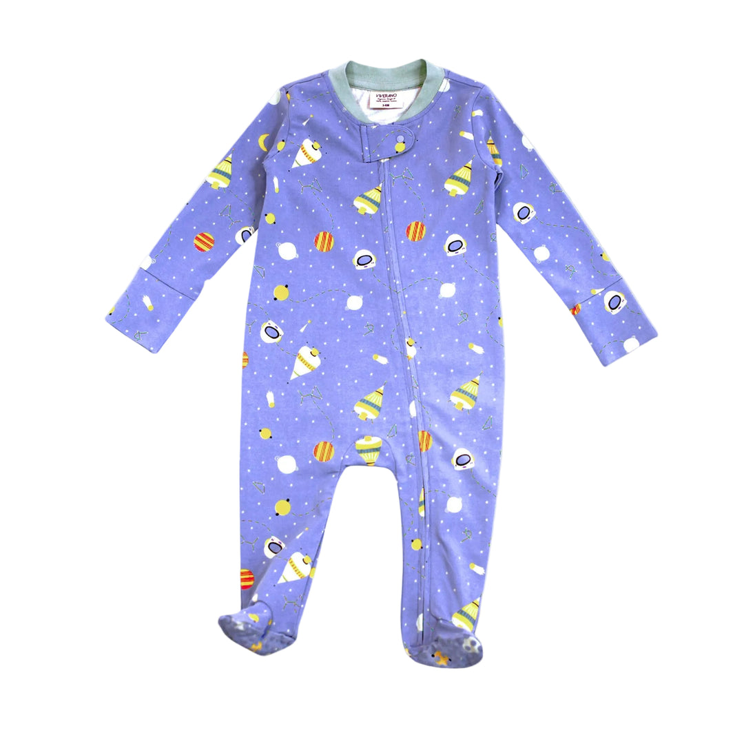 Zipper Footie Romper - Space