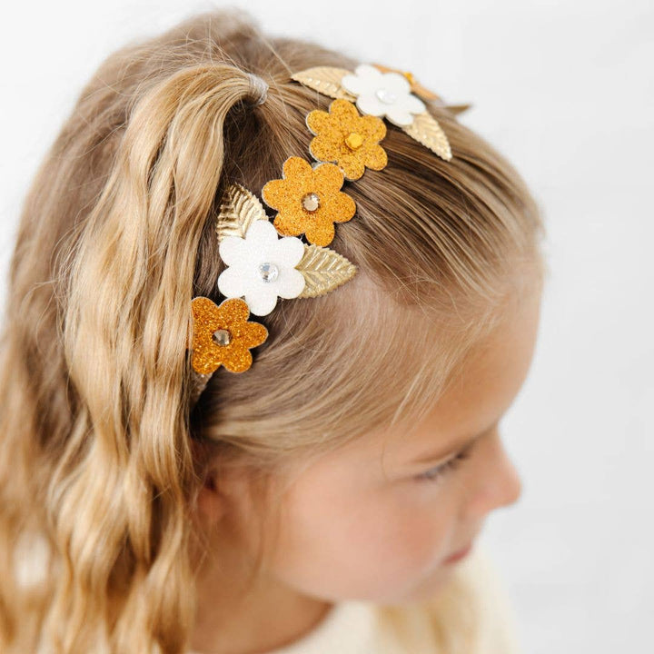 Fall Floral Glitter Headband