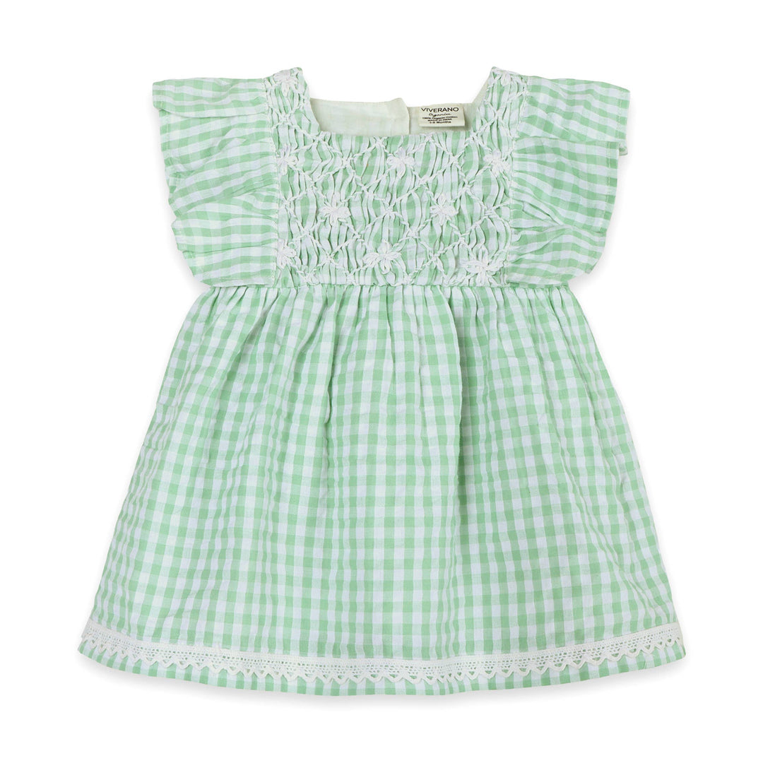 Forest Gingham Dress + Bloomer
