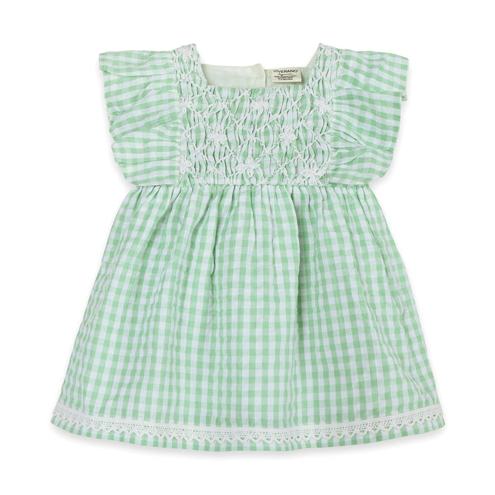 Forest Gingham Dress + Bloomer