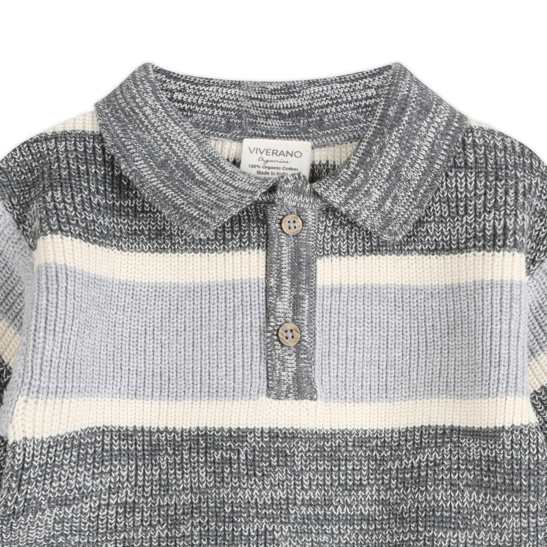 Rugby Stripe Polo Knit Set