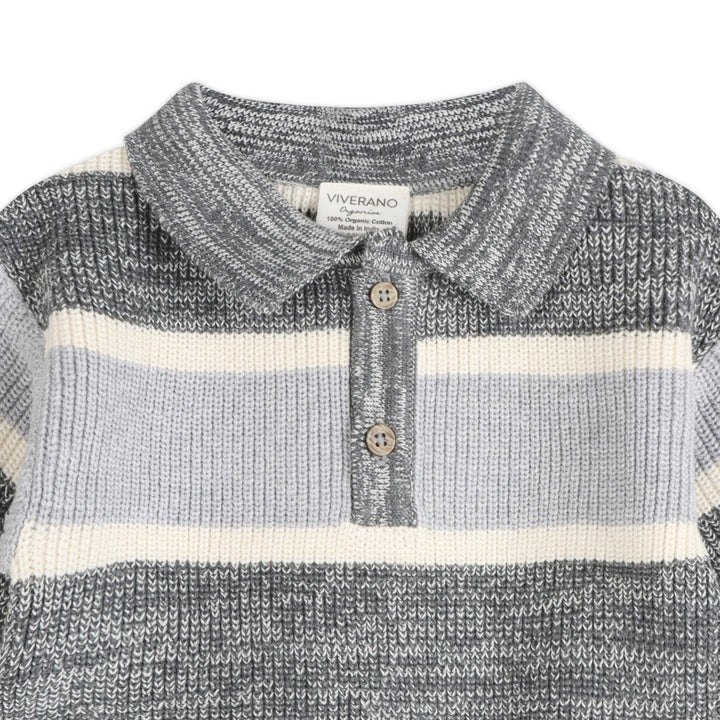 Rugby Stripe Polo Knit Set