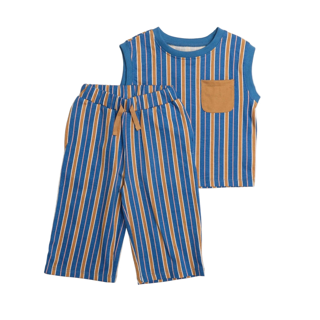 Jensen Set - Vallarta Blue Stripe