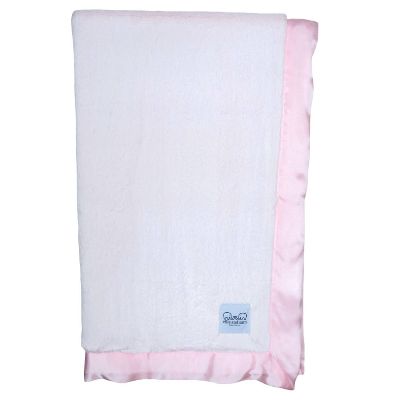 Luxury Satin (Border) Blanket - Pink 30" x 36"