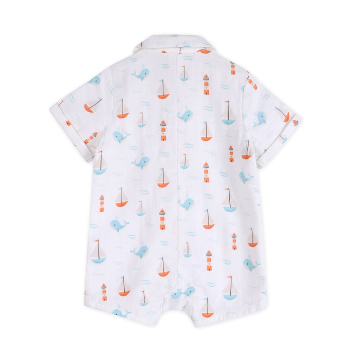 Sailboat Button Romper