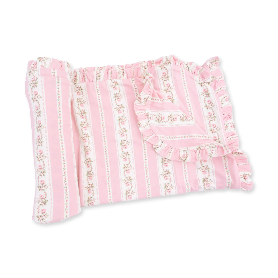 Ruffle Blanket - Antoinette Stripe