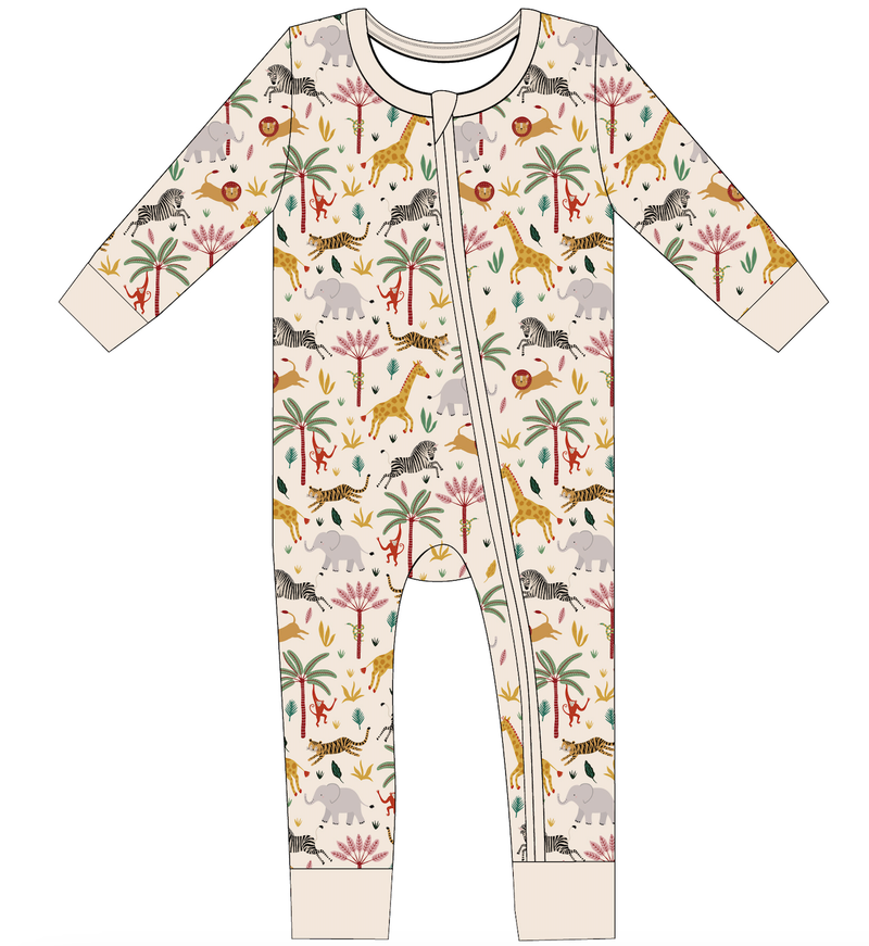 Baby Bamboo Pajamas - Safari