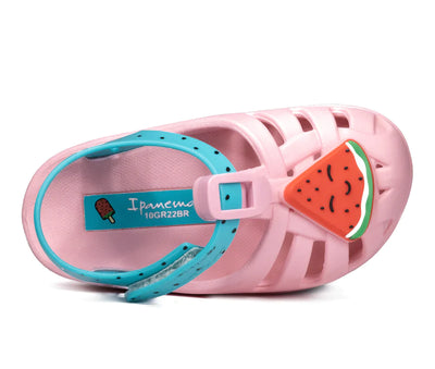 Summer Sandals - Watermelon Pink & Blue