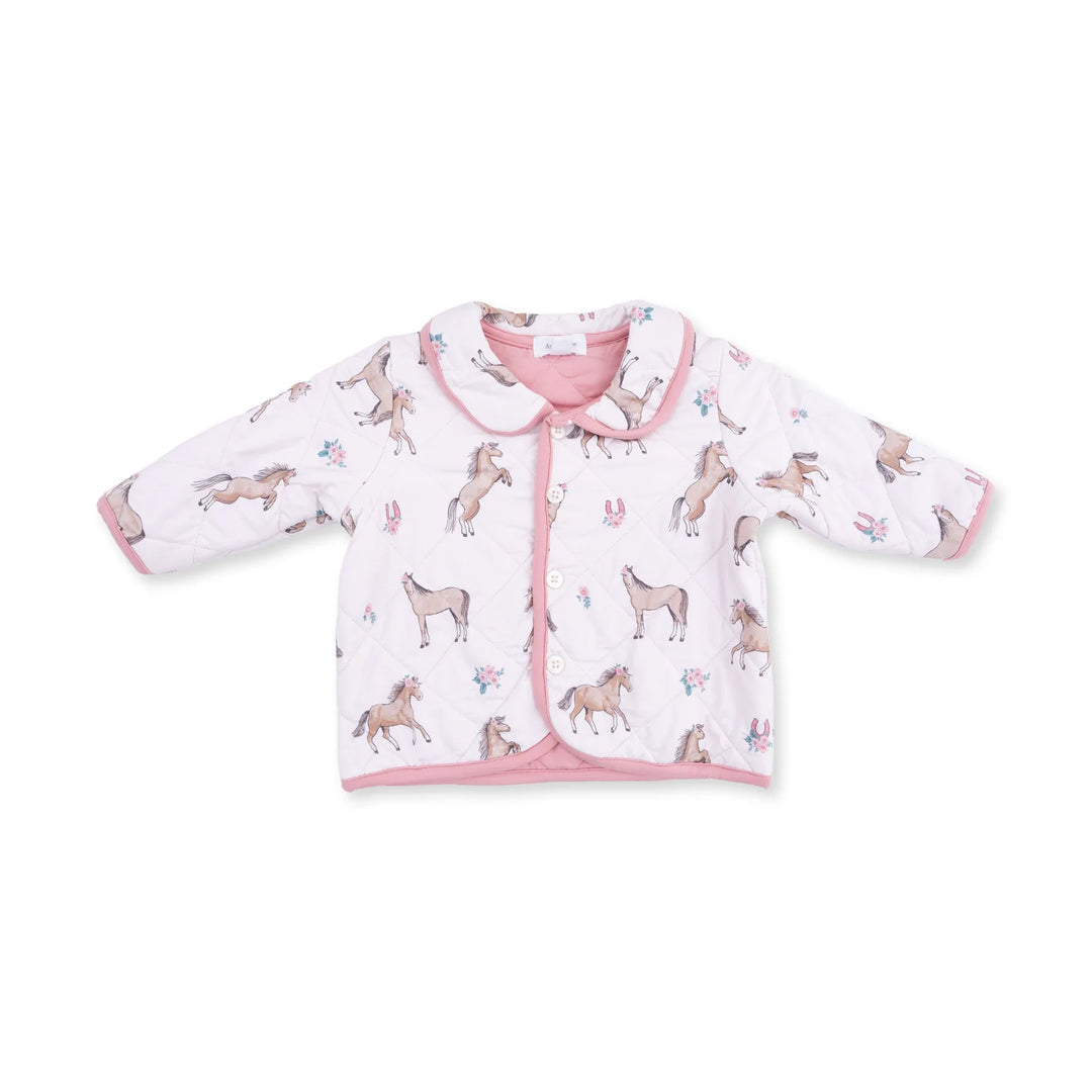 Quilted Jacket - I Love Horses