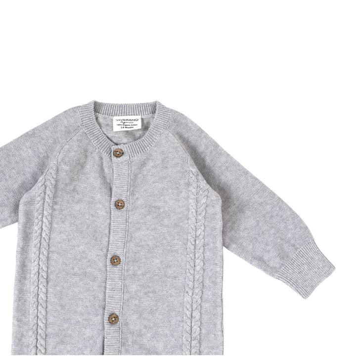 Cable Knit Footie & Hat Set