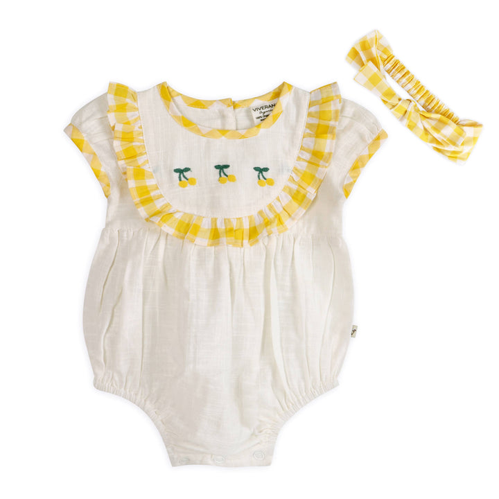 Josephine Lemons Romper + Headband