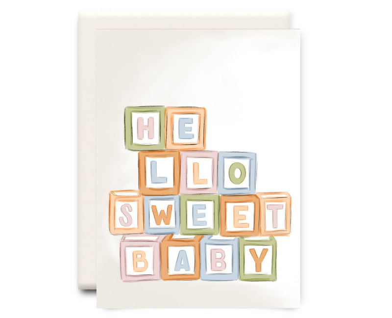 Hello Sweet Baby | Baby Greeting Card
