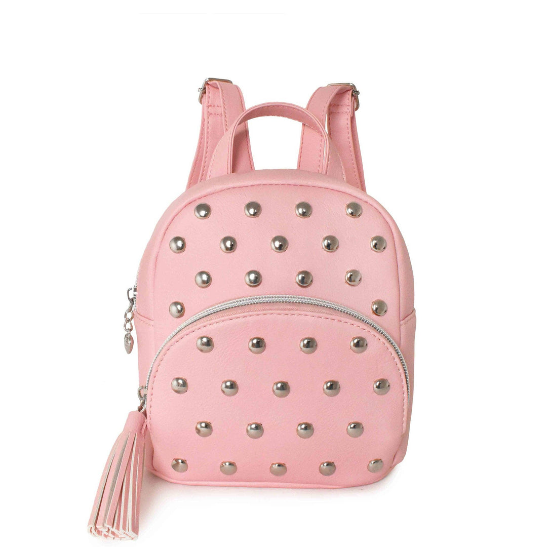 Studded Mini Backpack - Pink