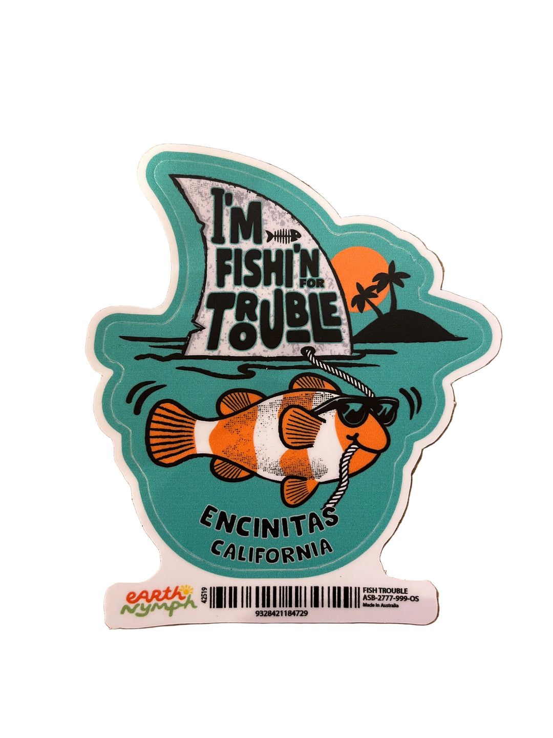 Fish Trouble Sticker