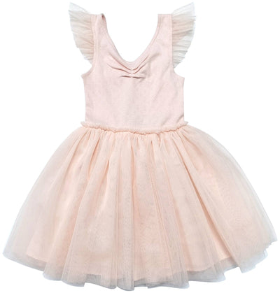 Blush Pointelle Ruffle Dress