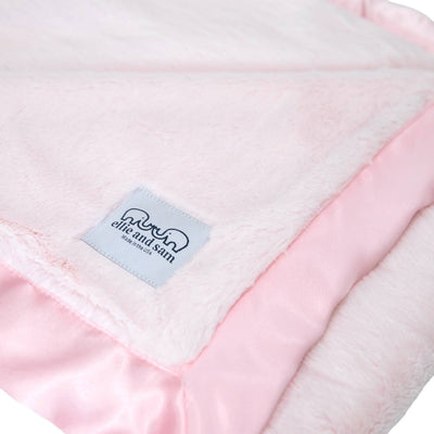 Luxury Satin (Border) Blanket - Pink 30" x 36"