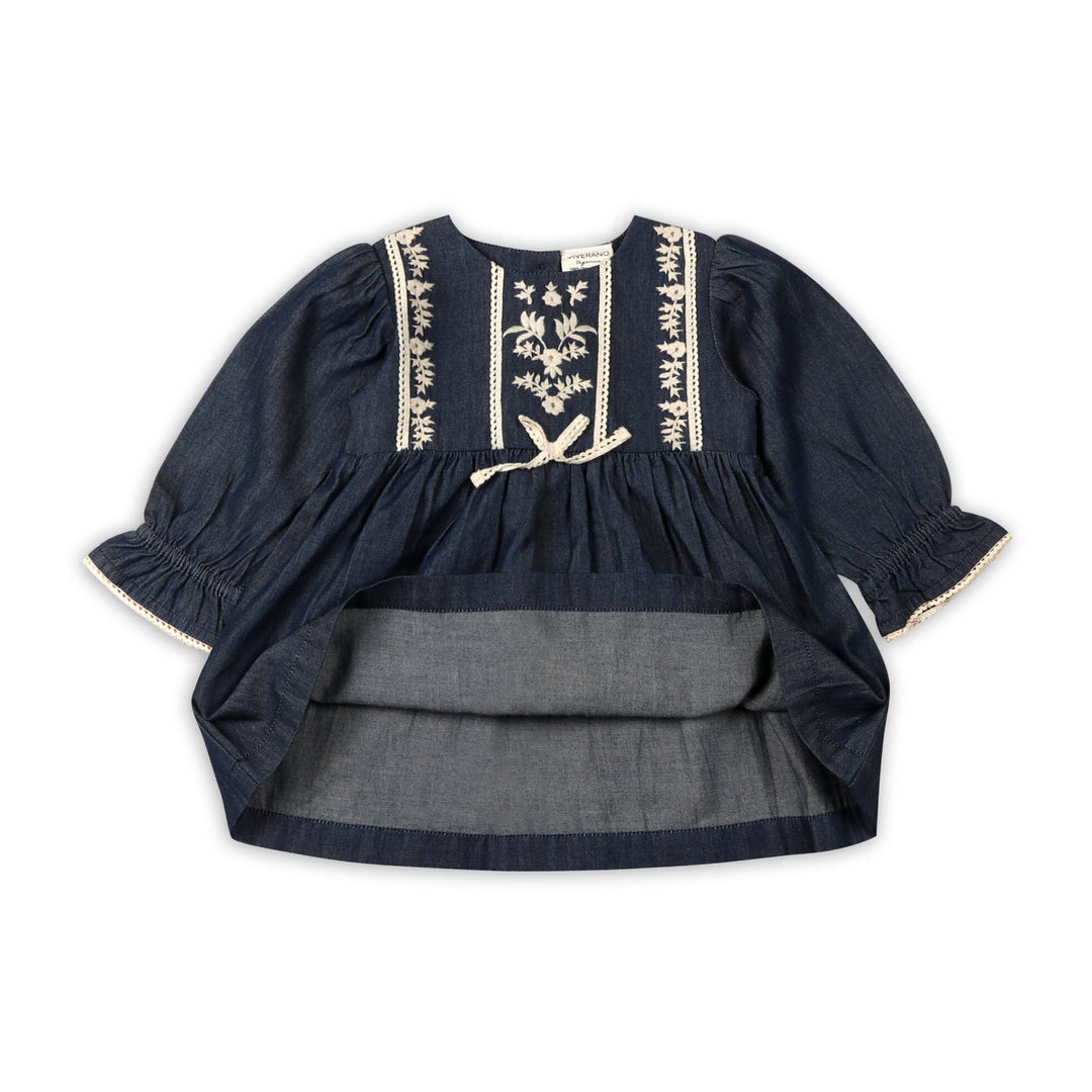 Hudson Denim Embroidered Dress & Bloomer