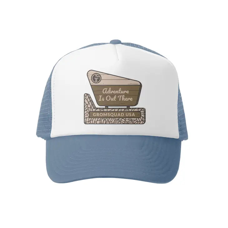 Adventure Is Out There Trucker Hat - Bluestone