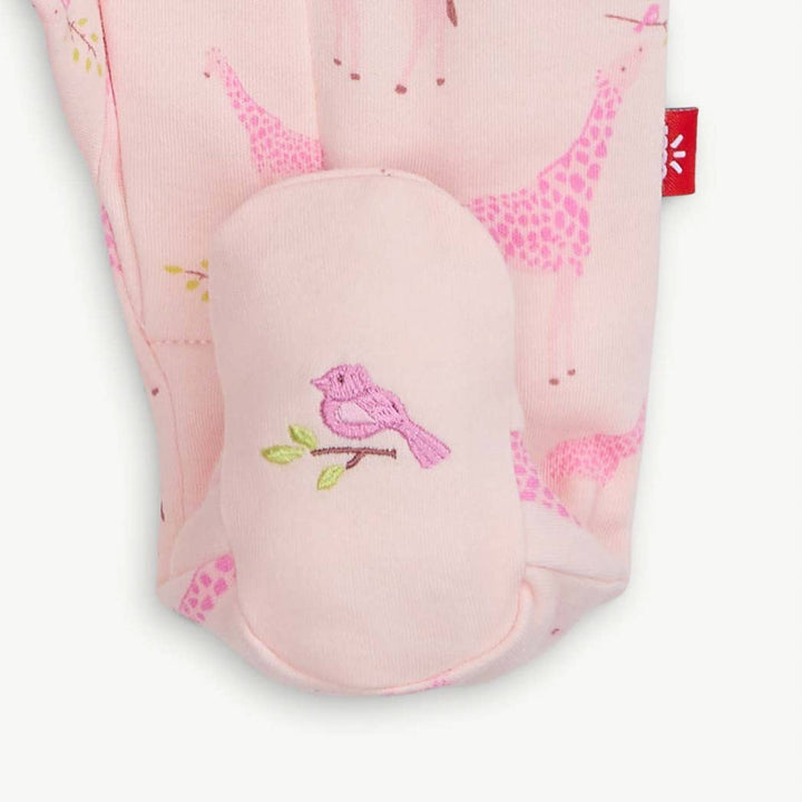 Jolie Giraffe Footie - Pink