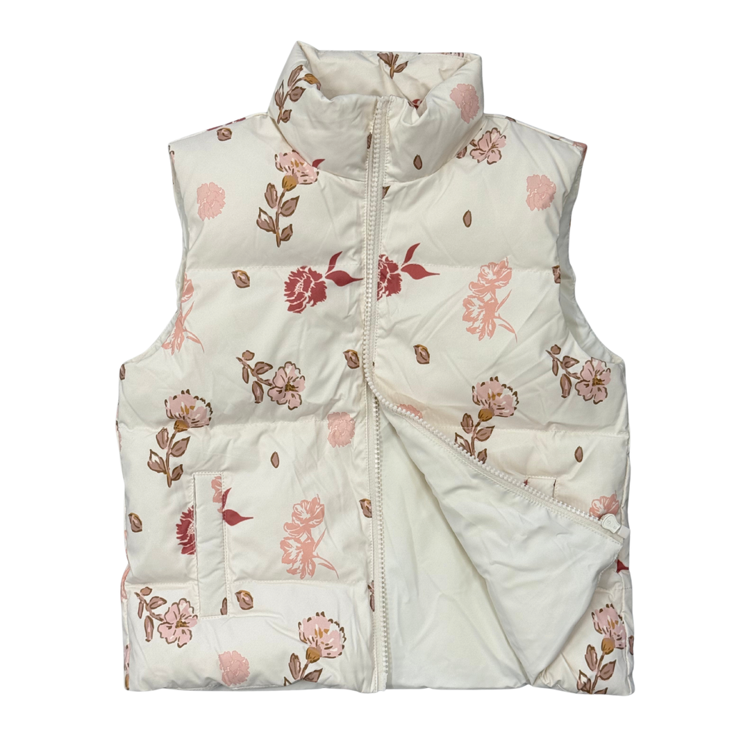 Boho Puffer Vest - Yara Floral