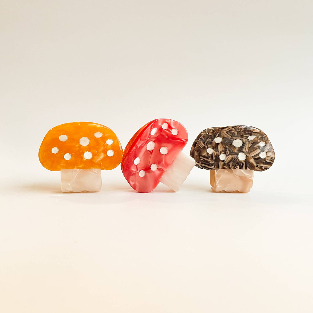 Small Mushroom Claw Clip