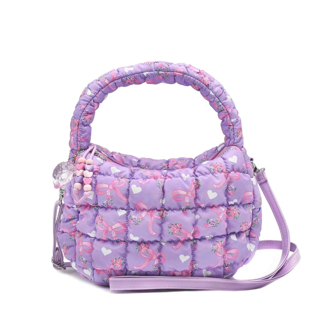 Quilted Scrunchies Floral Crossbody Bag