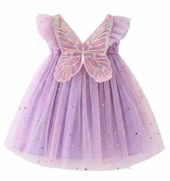 Starry Sky Butterfly Wing Dress