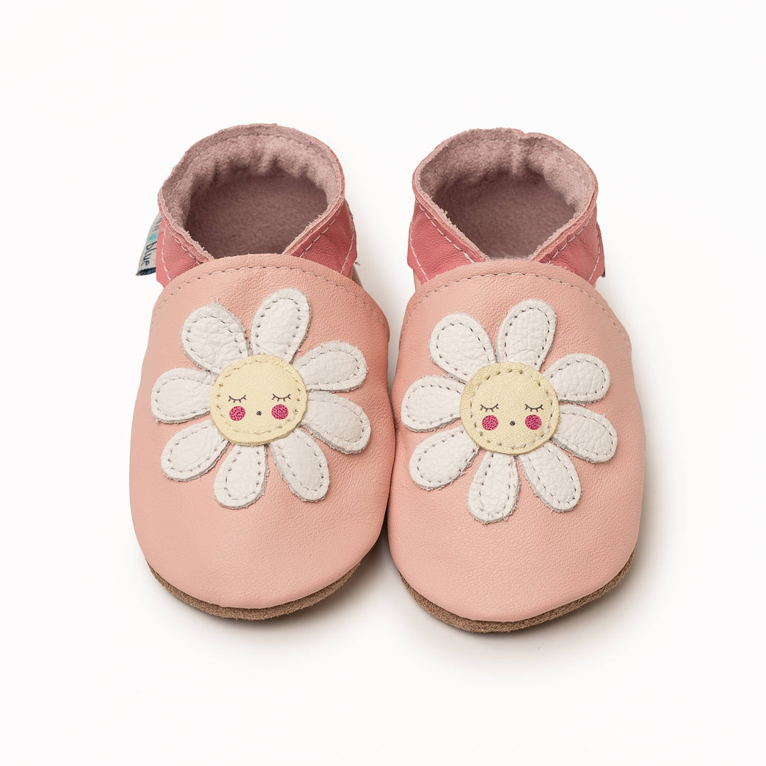 Moccasins - Pink Daisy