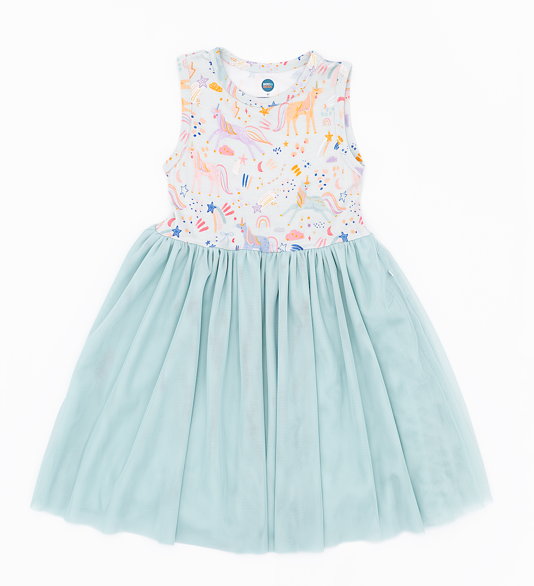 Bamboo + Tulle Dress - Estelle Unicorn 