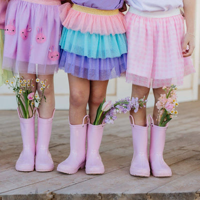 Pink Gingham Tutu - Dress Up Skirt - Kids Spring Tutu