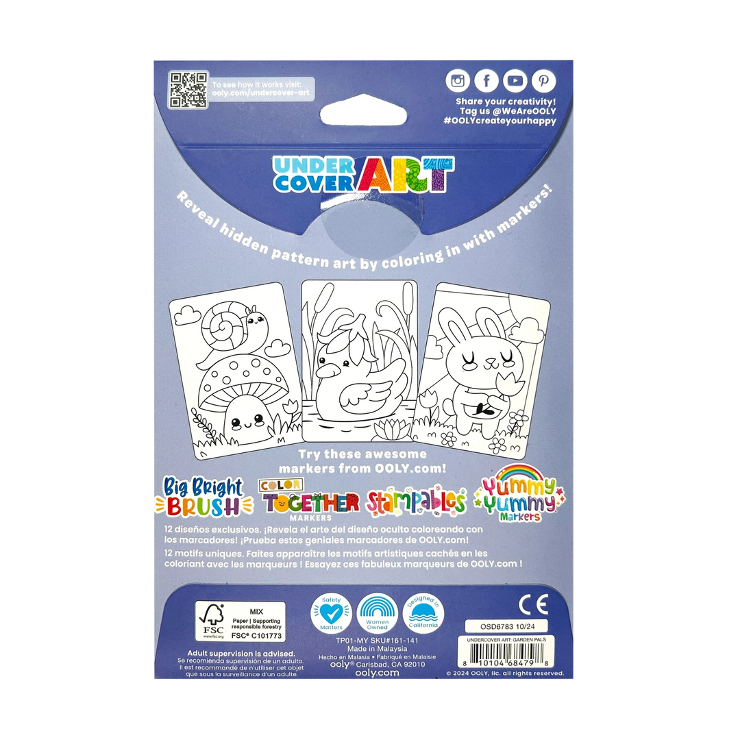 Undercover Art: Hidden Patterns Coloring Activity - Garden Pals